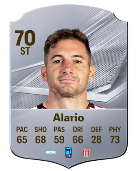 Alario 70 Silver ST FC 27 card