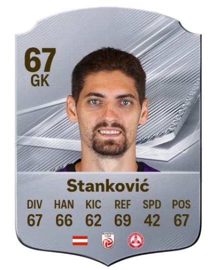Stanković 67 Common GK FC 26 card