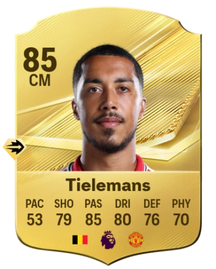 Tielemans 85 Common CM FC 26 card