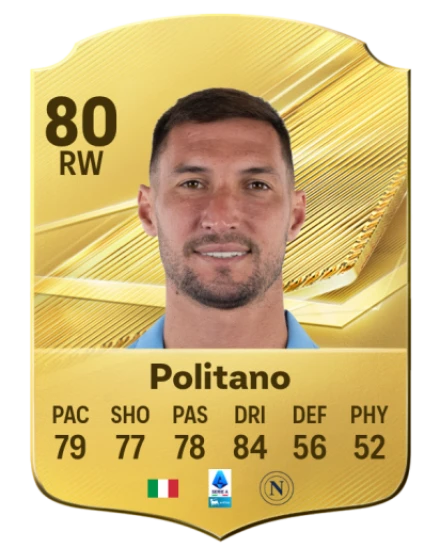 Politano 80 Common RW FC 26 card