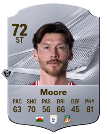 Moore 72 Silver ST FC 27 card