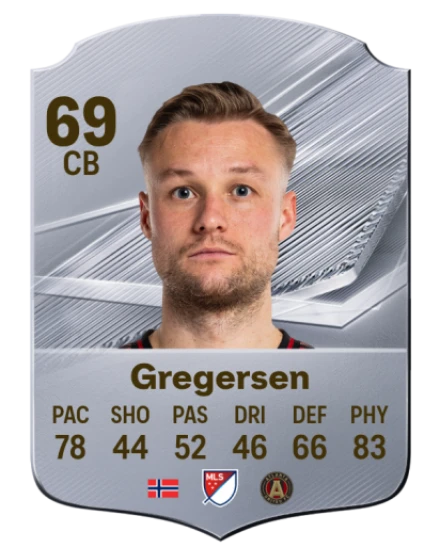 Gregersen 69 Rare CB FC 26 card