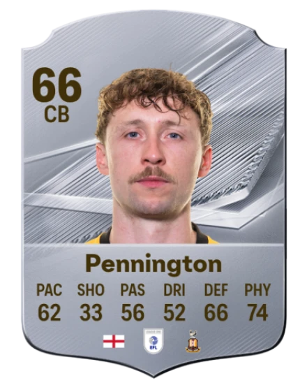 Pennington 66 Common CB FC 26 card