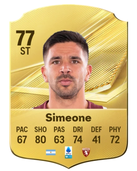 Simeone 77 Common ST FC 26 card
