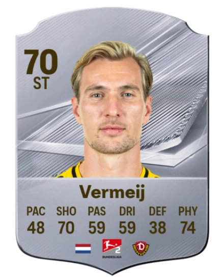 Vermeij 70 Common ST FC 26 card