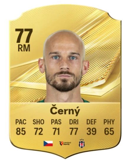 Černý 77 Common RM FC 26 card