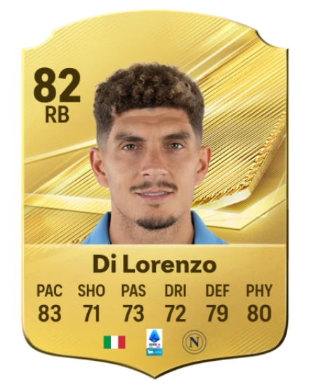 Di Lorenzo 82 Common RB FC 26 card