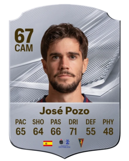 José Pozo 67 Common CAM FC 26 card