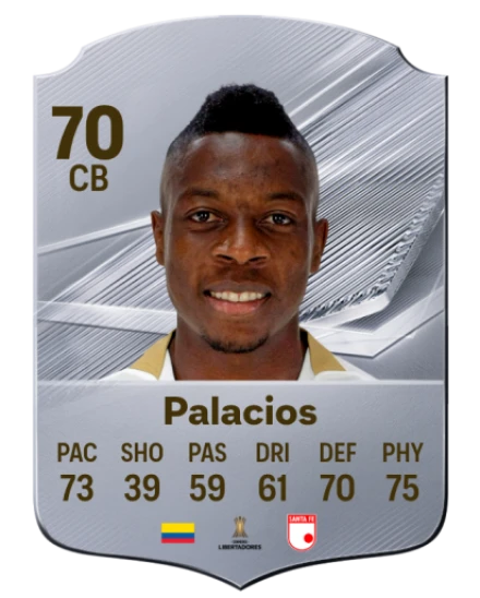 Palacios 70 Common CB FC 26 card