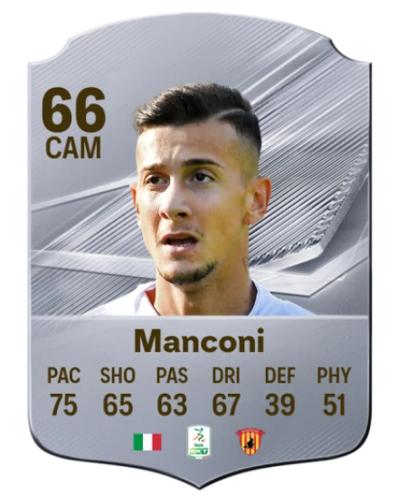 Manconi 66 Rare CAM FC 26 card