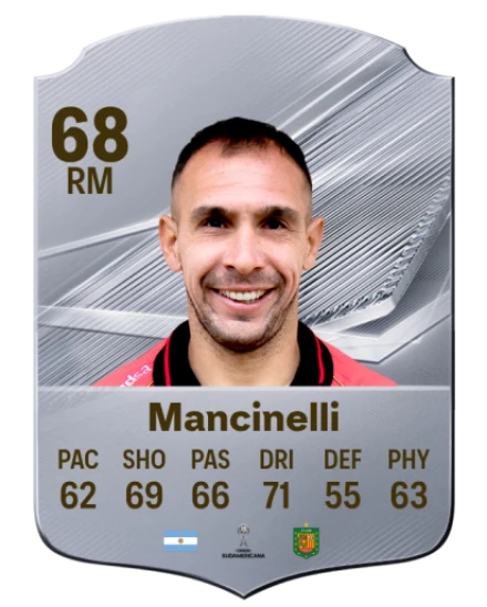 Mancinelli 68 Common RM FC 26 card