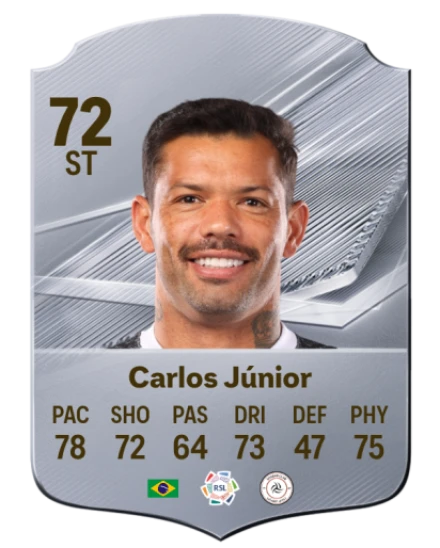 Carlos Júnior 72 Rare ST FC 26 card