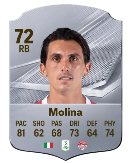Molina 72 Common RB FC 26 card