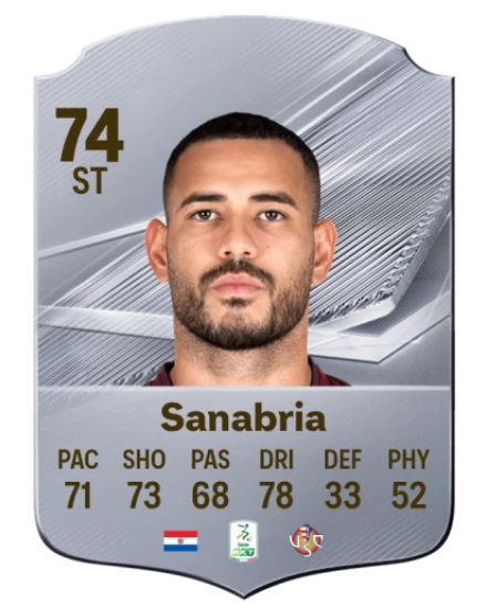 Sanabria 74 Rare ST FC 26 card