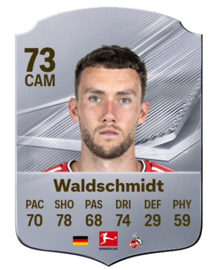 Waldschmidt 73 Silver CAM FC 27 card