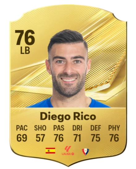 Diego Rico 76 Gold LB FC 27 card