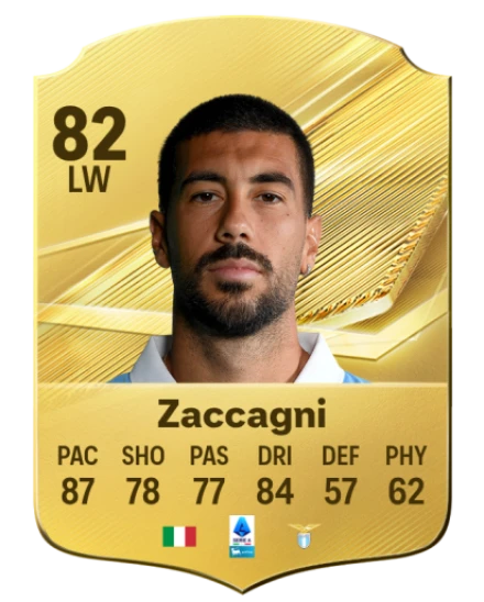 Zaccagni 82 Common LW FC 26 card