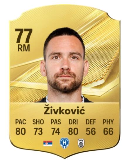 Živković 77 Common RM FC 26 card