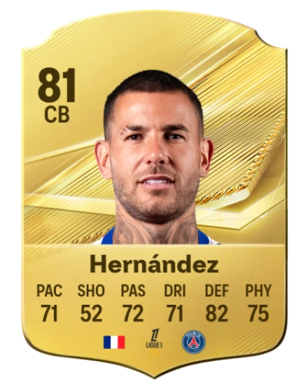 Hernández 81 Gold CB FC 27 card