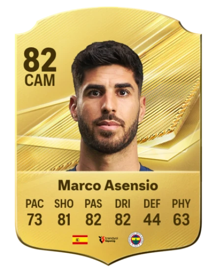 Marco Asensio 82 Common CAM FC 26 card