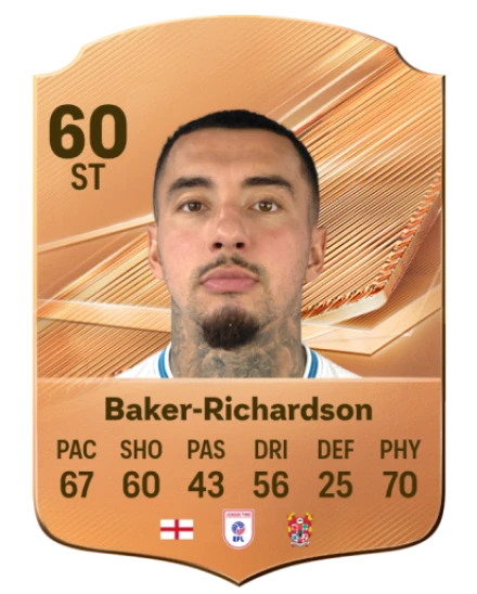 Baker-Richardson 60 Bronze ST FC 27 card