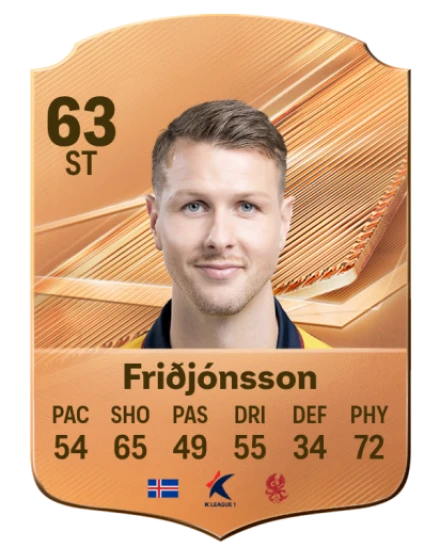 Friðjónsson 63 Common ST FC 26 card