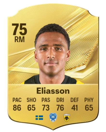 Eliasson 75 Gold RM FC 27 card