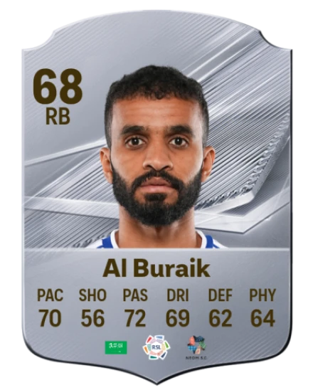 Al Buraik 68 Common RB FC 26 card