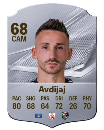 Avdijaj 68 Common CAM FC 26 card