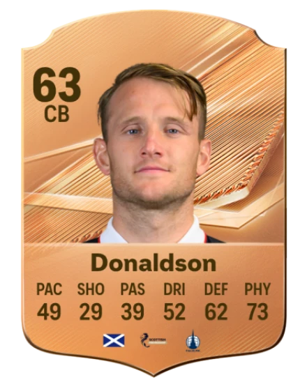 Donaldson 63 Common CB FC 26 card