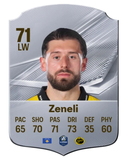 Zeneli 71 Common LW FC 26 card