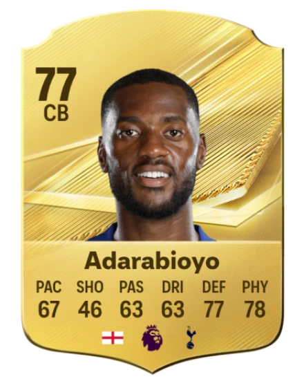 Adarabioyo 77 Gold CB FC 27 card