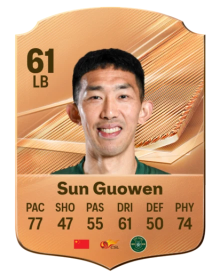 Sun Guowen 61 Common LB FC 26 card