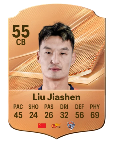Liu Jiashen 55 Bronze CB FC 27 card
