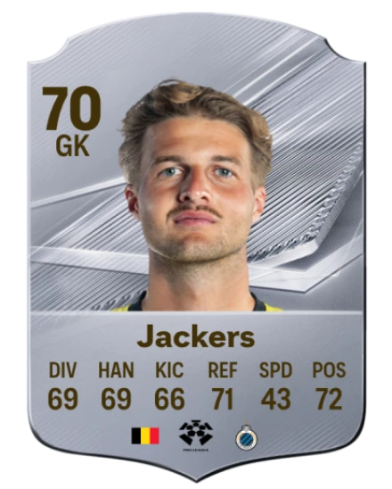Jackers 70 Common GK FC 26 card