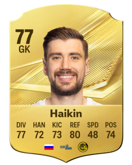 Haikin 77 Common GK FC 26 card