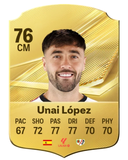 Unai López 76 Common CM FC 26 card