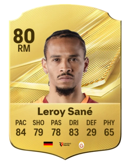 Leroy Sané 80 Common RM FC 26 card