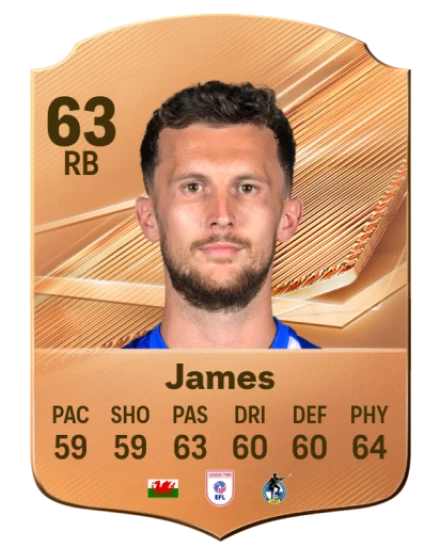 James 63 Common RB FC 26 card
