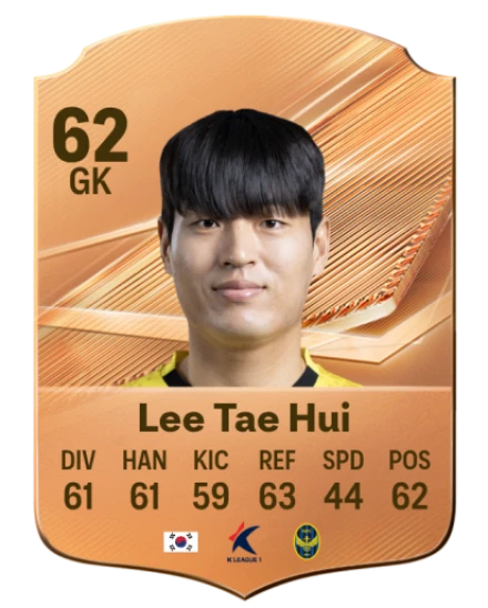 Lee Tae Hui 62 Bronze GK FC 27 card