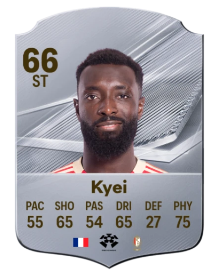 Kyei 66 Silver ST FC 27 card