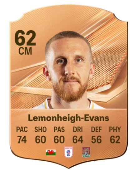 Lemonheigh-Evans 62 Common CM FC 26 card