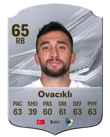 Ovacıklı 65 Silver RB FC 27 card