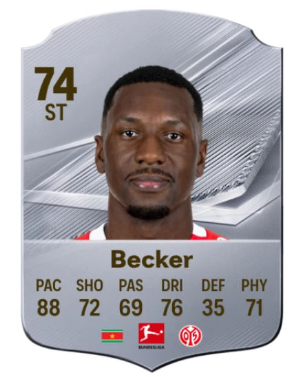 Becker 74 Silver ST FC 27 card