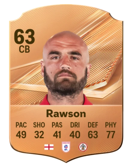 Rawson 63 Common CB FC 26 card