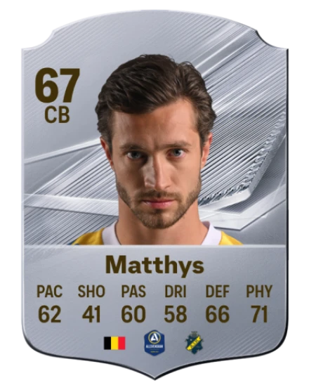 Matthys 67 Common CB FC 26 card