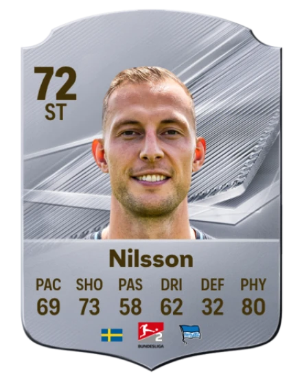 Nilsson 72 Rare ST FC 26 card