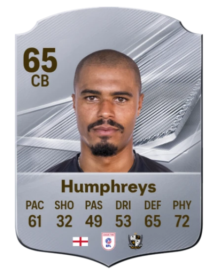 Humphreys 65 Common CB FC 26 card