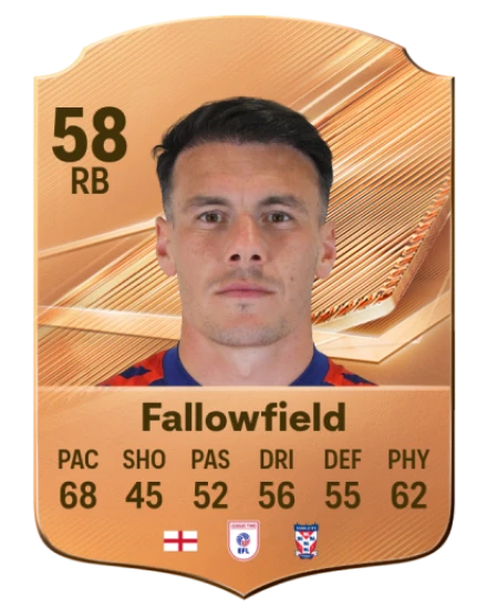 Fallowfield 58 Bronze RB FC 27 card