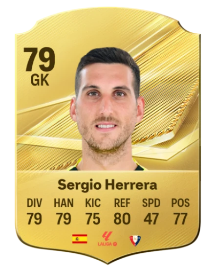 Sergio Herrera 79 Common GK FC 26 card